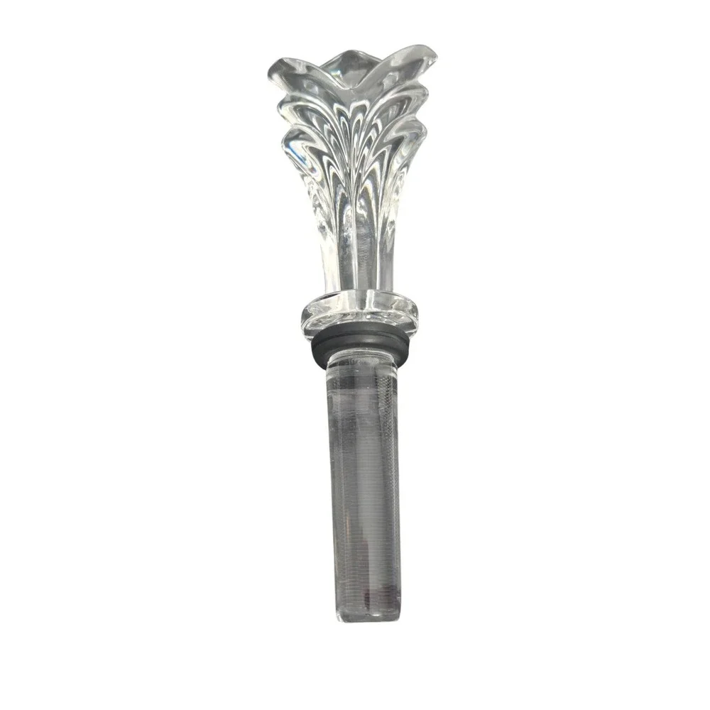 Unbranded Wine Bottle Stopper Clear Art Deco Style‎ Crystal Glass Fan Shape